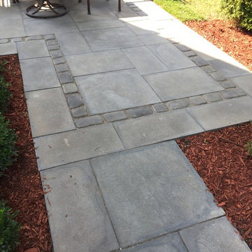 Duck Grey Patio with Cobblestone Accent