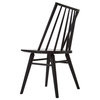 Lara Modern Classic Black Oak Simple Dining Chair