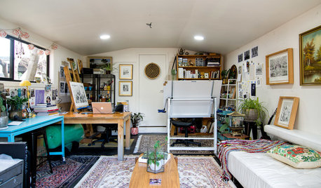 Creatives at Home: Artist Becc Orszag in Her Converted Garage Studio