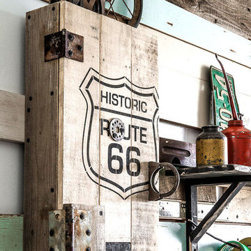 Projects made with Funky Junk's Old Sign Stencils - stencils avail for purchase