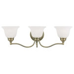 Livex Lighting - Essex Bath Light, Antique Brass - Bring a refined lighting style to your bath area with this Essex collection three light bathroom fixture.