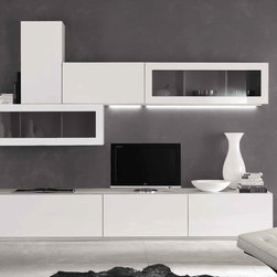 Italian Wall Unit Kubo 57 by Artigian Mobili - $3,365.00 - Entertainment Centers And Tv Stands
