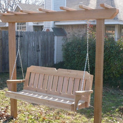 Arbor Swing with Victorian Cedar Porch Swing - Porch Swings