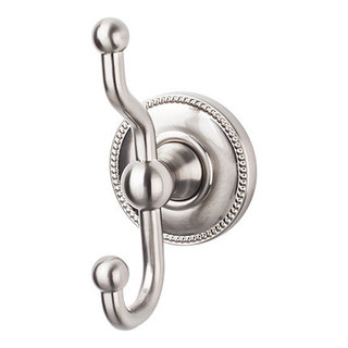 Top Knobs - Edwardian Bath Double Hook w/ Beaded Backplate - Traditional -  Robe & Towel Hooks - by New York Hardware Online