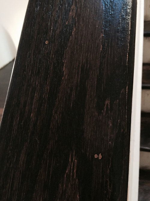 Wood fillers not picking up new stain color