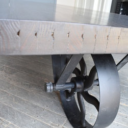 Modern Wheelbarrow Oversized Coffee Table - Coffee Tables