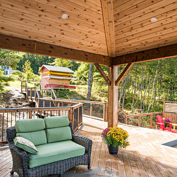 Renovation of Exterior Living Space - Composite Deck, Gazebo, and Sauna