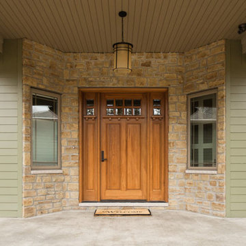 Craftsman Front Door with Dental Detail