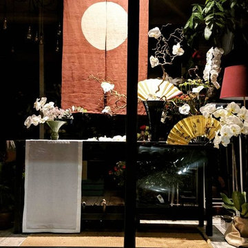 Shop window display design project for the florist