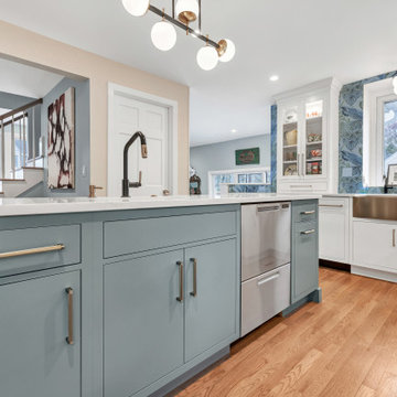 Colorful Transitional Kitchen