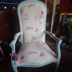 FOR SALE-&pound;175.00 Large vintage duck egg armchair... - Products