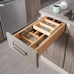 Organizing Features: Tiered Cutlery Divider - Utensil Holders And Racks