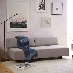 West Elm - Tillary Sofa, (1 Base + 2 Back Supports), Charcoal - Sofas And Sectionals