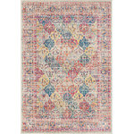 United Weavers - Abigail Syden Rug, Multi (713-20675), 5'3"x7'2" - The United Weavers Abigail collection is a vintage / distressed style area rug created with a machine made construction in Turkey for many years of decorating beauty. Its designer inspired color and olefin / frieze material will enhance the decor of any room.
