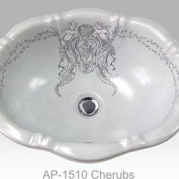 Hand Painted Drop-in Sinks by Atlantis Porcelain Art - Products