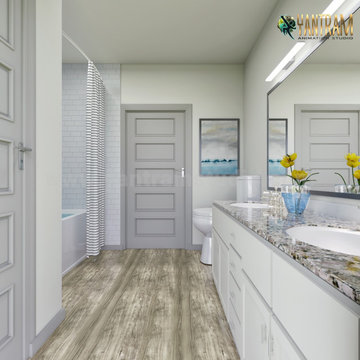 Master Bathroom's design idea by Yantram 3D interior design studio