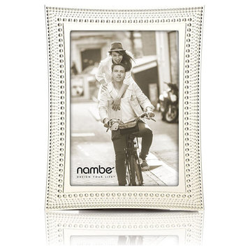 Nambe Beaded Picture Frame 5" x 7"