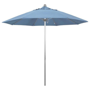 9' Venture Series Patio Umbrella With Sunbrella 1A Air Blue Fabric