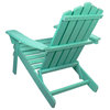 36" Green Classic Folding Wooden Adirondack Chair