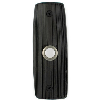 Yucca Doorbell, Handmade Luxury Hardware, Charcoal