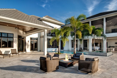 Inspiration for a transitional patio remodel in Miami