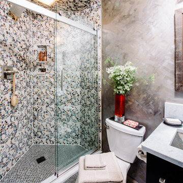 Guest Bath with Out of the Ordinary Tiles