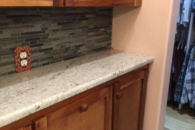 Example of an arts and crafts bathroom design in Other
