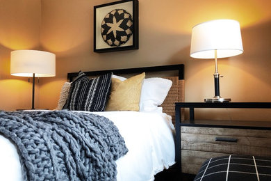 Inspiration for a scandinavian bedroom remodel in Detroit