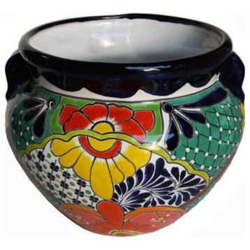 Small Paracho Talavera Mexican Ceramic Pot
