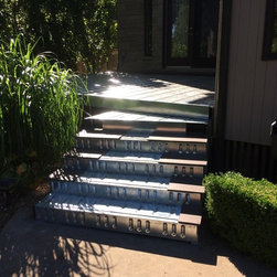 Wood looking Stone Deck using Paverdeck - Landscaping Stones And Pavers