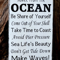 Handcrafted Beach House Decor Signs - Products