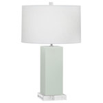 Robert Abbey - Robert Abbey CL995 Harvey - One Light Table Lamp - Harvey One Light Tab Celadon/Polished Nic *UL Approved: YES Energy Star Qualified: n/a ADA Certified: n/a  *Number of Lights: Lamp: 1-*Wattage:150w A bulb(s) *Bulb Included:No *Bulb Type:A *Finish Type:Celadon/Polished Nickel/Acrylic