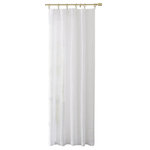 Home Silk - Betsy Rod Pocket Linen Drape, White, 50"x96" - A sleek window treatment can easily bring a fresh update to your living room decor. The Betsy Rod Pocket Linen Drape is an airy piece that not only brings a classic look to your decor but also muffle light from the outside. These unlined drapes feature a pocket for the curtain rod with back tabs. With a variety of colors and sizes, these drapes are perfect for virtually any room in the house! Please refer to the last image to see the color for this option.