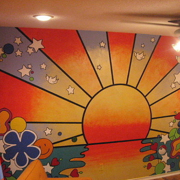 MAXimum Mural (Peter Max inspired mural)