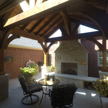 Cozy Pavilion with Fireplace