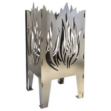 Flame Solid Steel Wood Burning Fire Pit