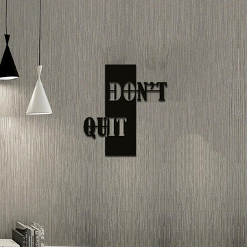 Motivational 'Don't Quit' Wall Art