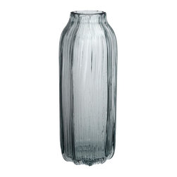 Slate Husk Glass Decorative Vase - Vases