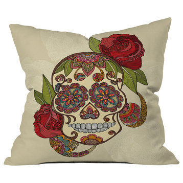 Deny Designs Valentina Ramos Sugar Skull Outdoor Throw Pillow