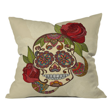 Deny Designs Valentina Ramos Sugar Skull Outdoor Throw Pillow