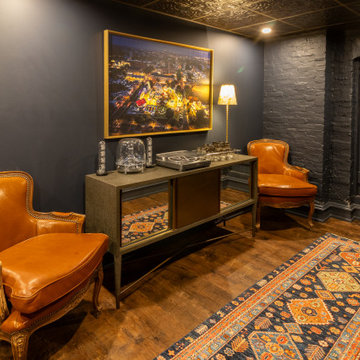 Moody Basement Blues: Remodel Transforms 1887 Cellar to Stunning Living Space