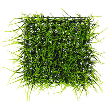 Faux Botanical Grass Tile in Green 9.75 Inch Width