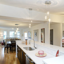 lighting on a vaulted ceiling