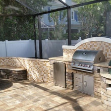 Backyard renovations pergola kitchen