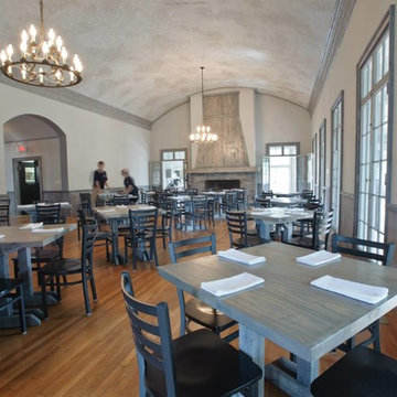 Custom Faux Finish on Barrell Ceiling in Dining Room at Golf Club, Wilton, NY