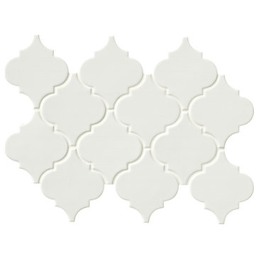 MSI SMOT-PT-ARABESQ Highland Park - 11" x 16" Arabesque Mosaic - Whisper White