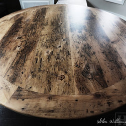 Round Reclaimed Wood Tables - Products