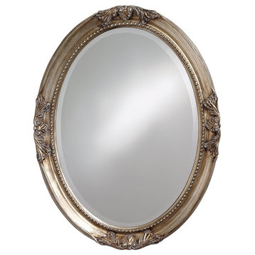 Howard Elliott Queen Ann Antique Silver Leaf Mirror