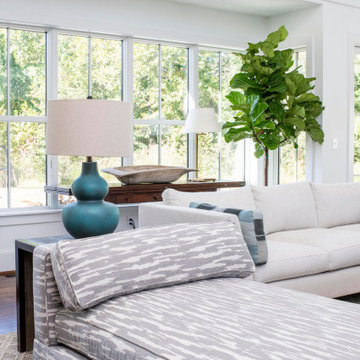 Clean,  modern living room