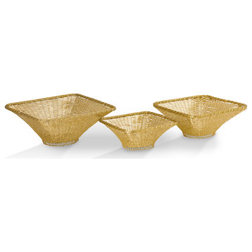 Square Wire Baskets Set